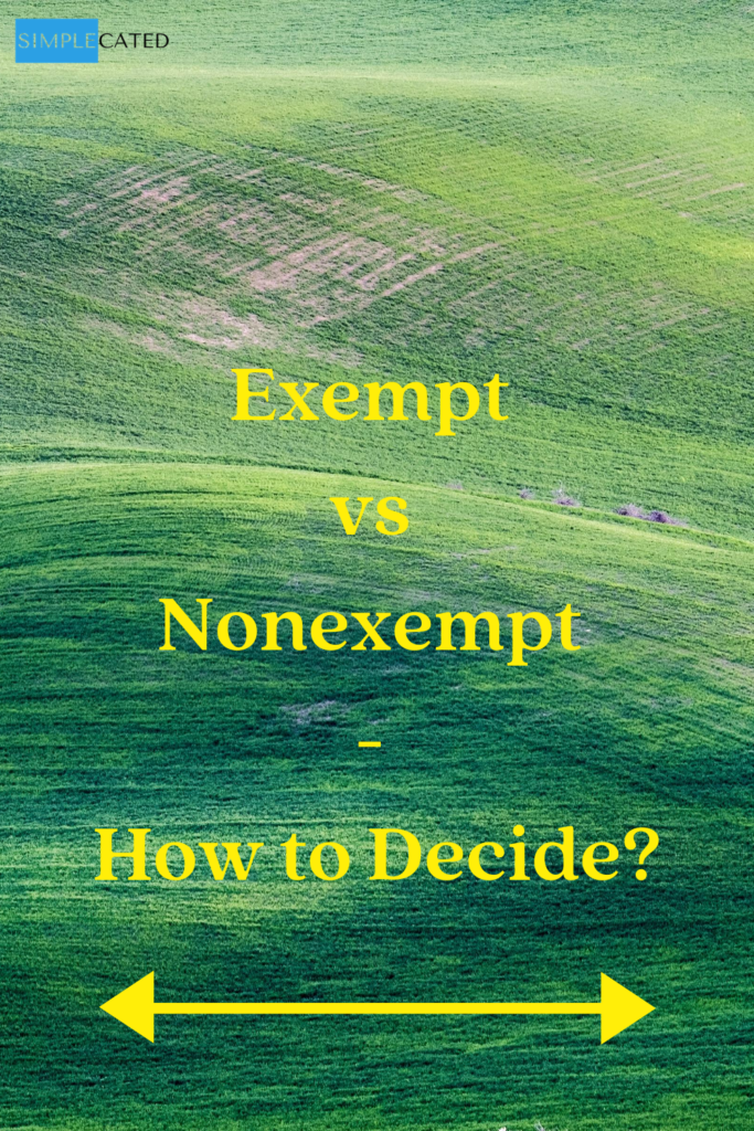 Exempt vs Nonexempt