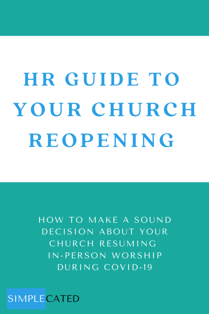 Guide to Your Church Reopening during COVID-19